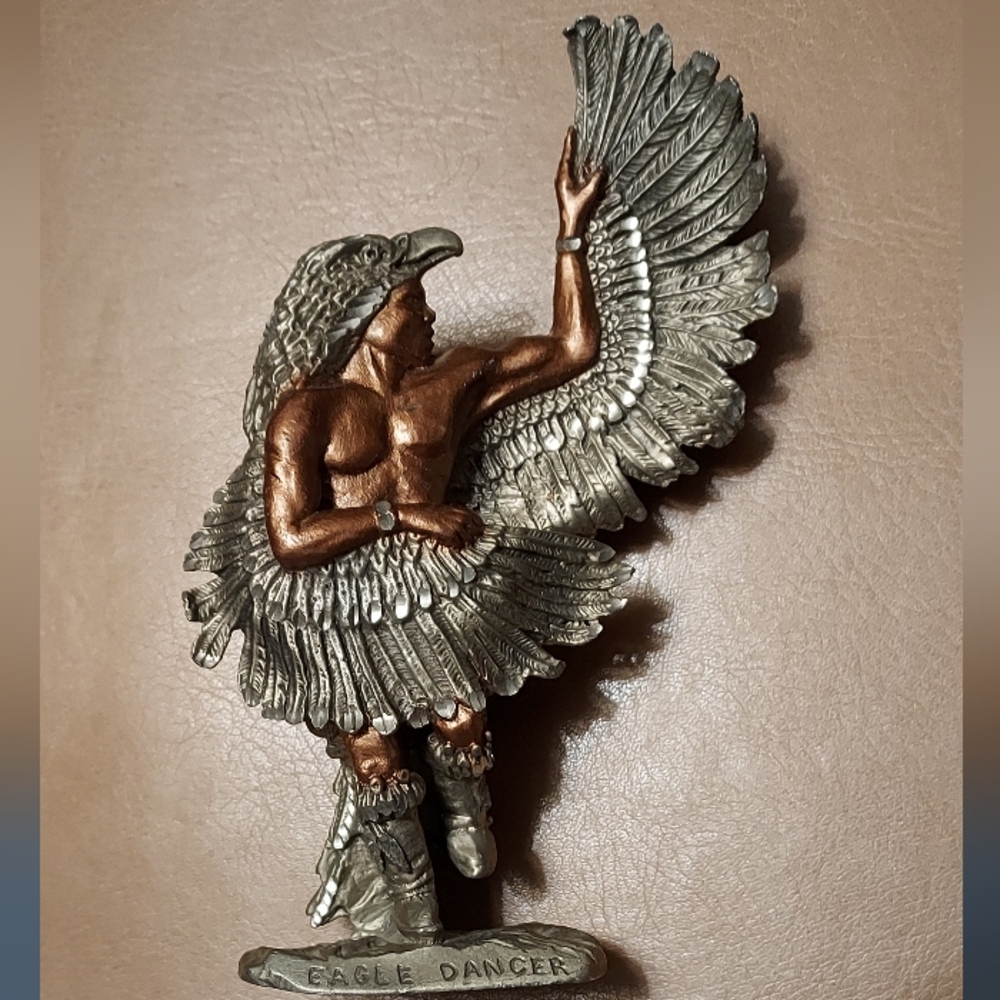 Native American Pewter Eagle Dancer Collectible ARTWORK